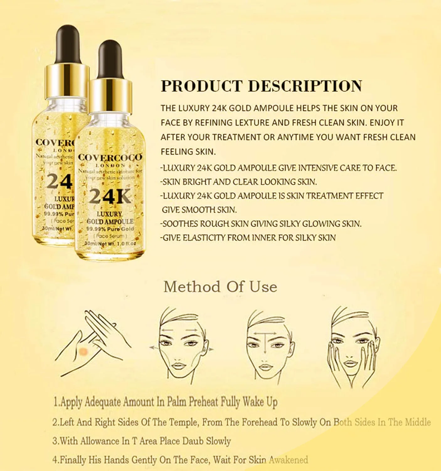 COVERCOCO 24K Gold Face Serum - Image 12